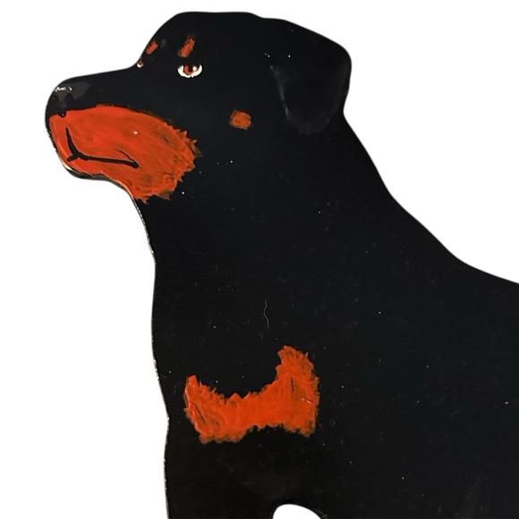 Rottweiler Metal Hand Made Dog Wall Hook - Picture 2 of 3